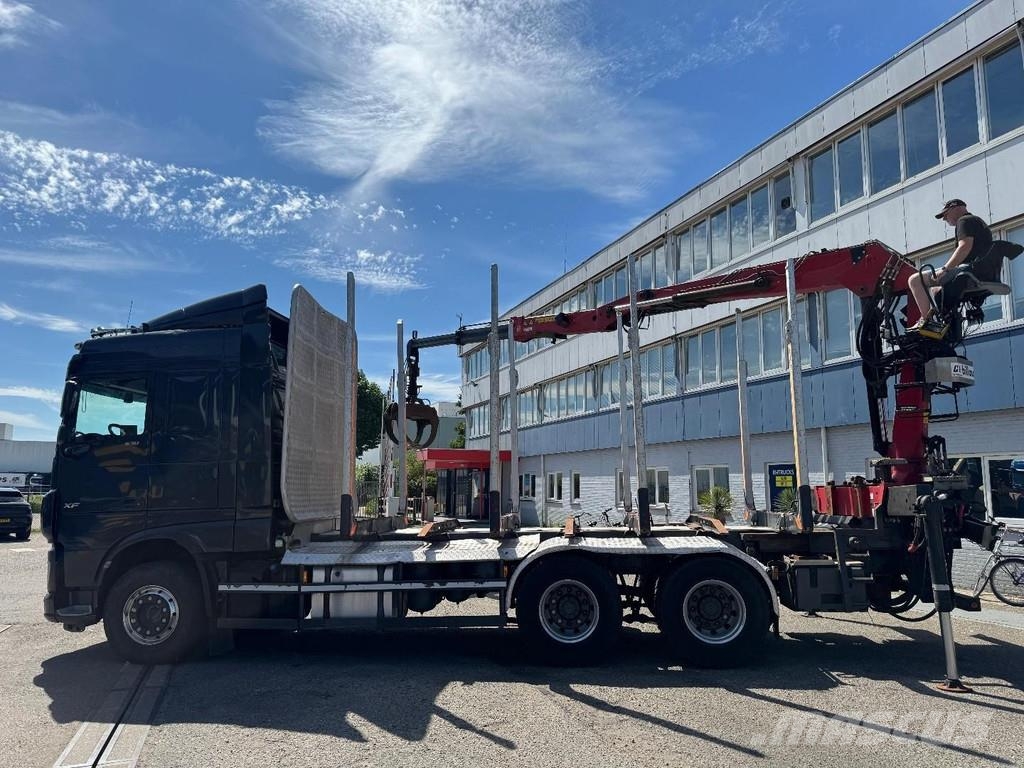DAF XF 530 6X4 EURO 6 + JONSERED J1620ZT 93 CRANE Timber trucks