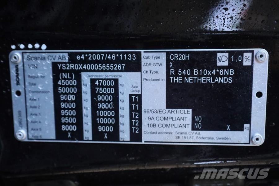 Scania R540 B10x4 With CORMACH 150tm Crane Valid inspecti Mobiilinosturit