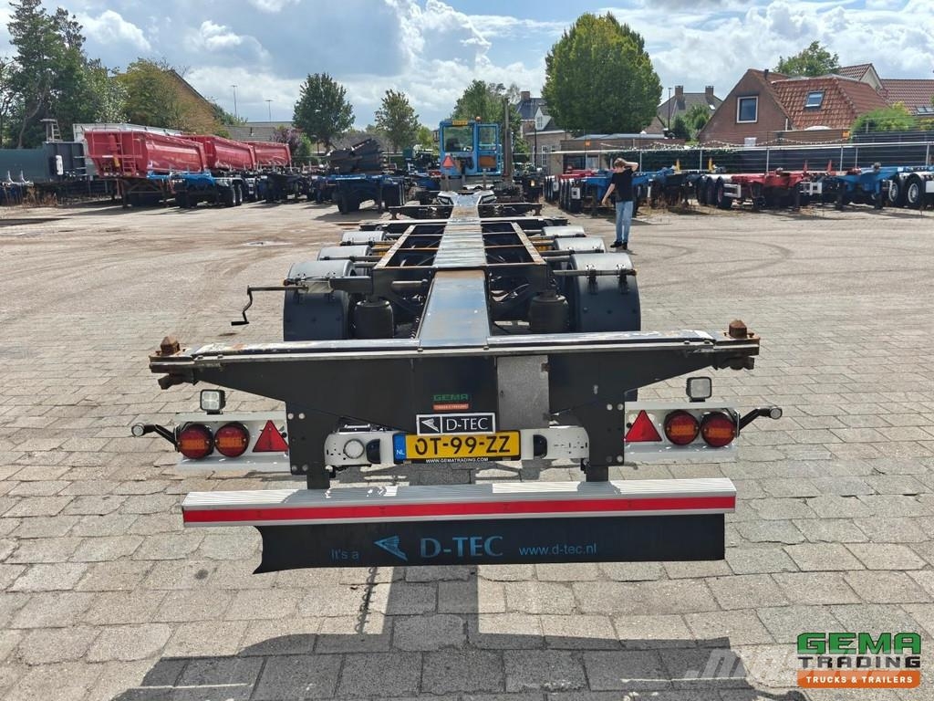 D-tec FLEXITRAILER FT-LS-S Multi - 3x Extendable - Lift Containerchassis