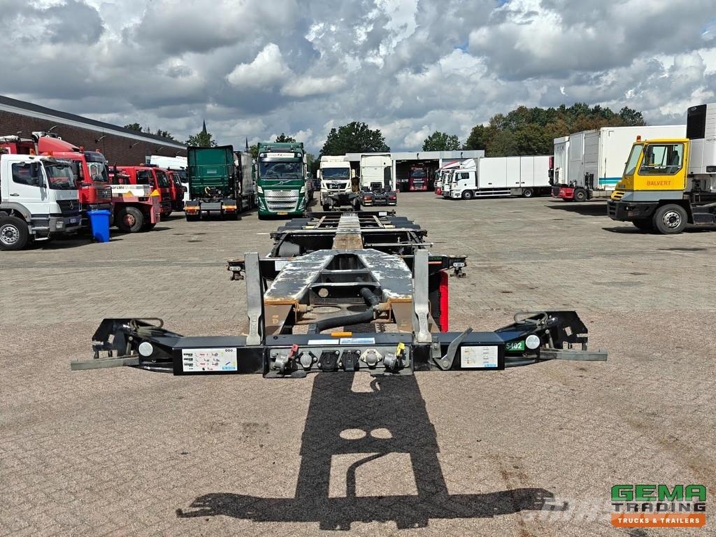 D-tec FLEXITRAILER FT-LS-S Multi - 3x Extendable - Lift Containerchassis