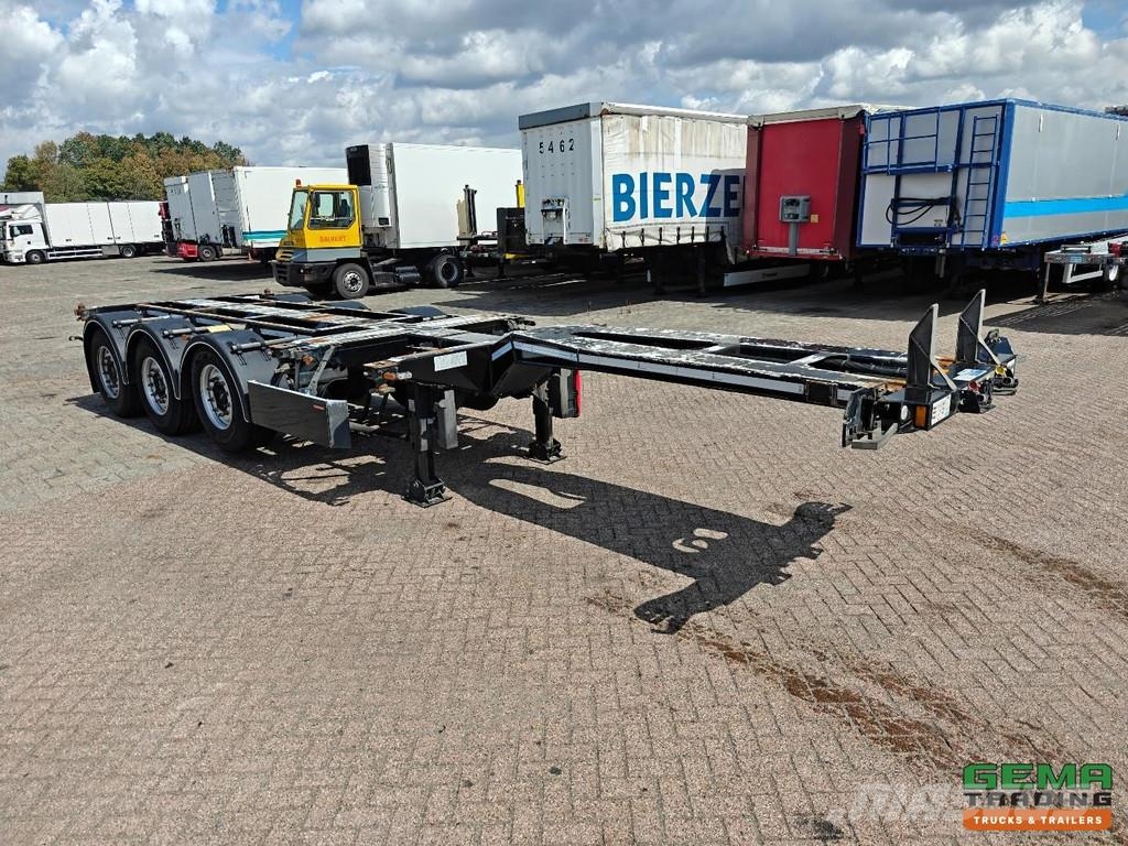 D-tec FLEXITRAILER FT-LS-S Multi - 3x Extendable - Lift Containerchassis