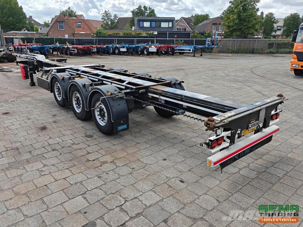 D-tec FLEXITRAILER FT-LS-S Multi - 3x Extendable - Lift Containerchassis