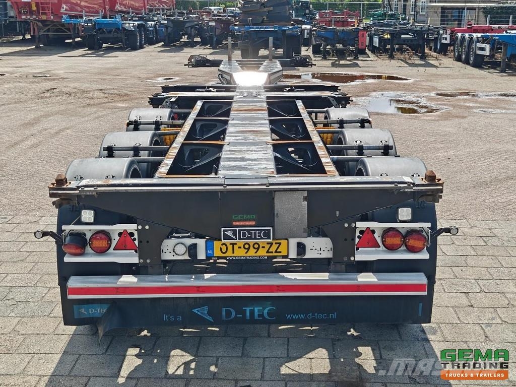 D-tec FLEXITRAILER FT-LS-S Multi - 3x Extendable - Lift Containerchassis