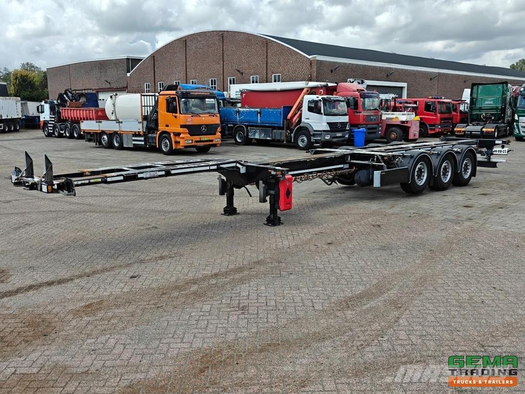 D-tec FLEXITRAILER FT-LS-S Multi - 3x Extendable - Lift Containerchassis