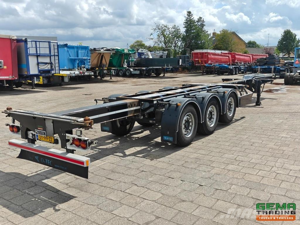 D-tec FLEXITRAILER FT-LS-S Multi - 3x Extendable - Lift Containerchassis