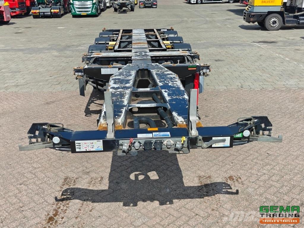 D-tec FLEXITRAILER FT-LS-S Multi - 3x Extendable - Lift Containerchassis