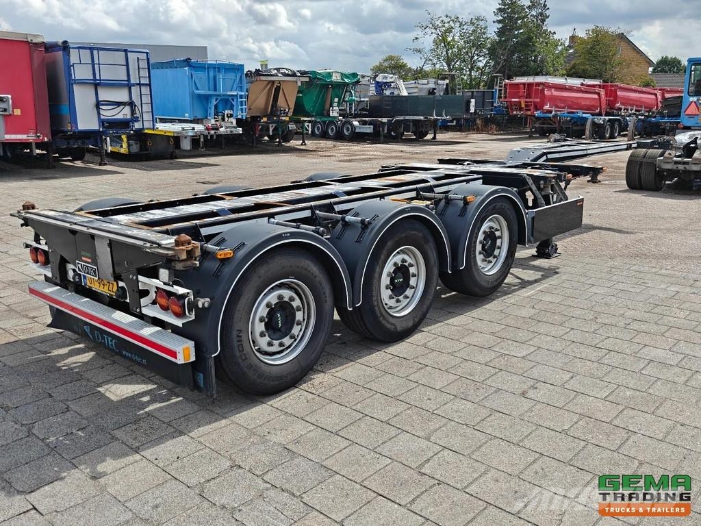 D-tec FLEXITRAILER FT-LS-S Multi - 3x Extendable - Lift Containerchassis