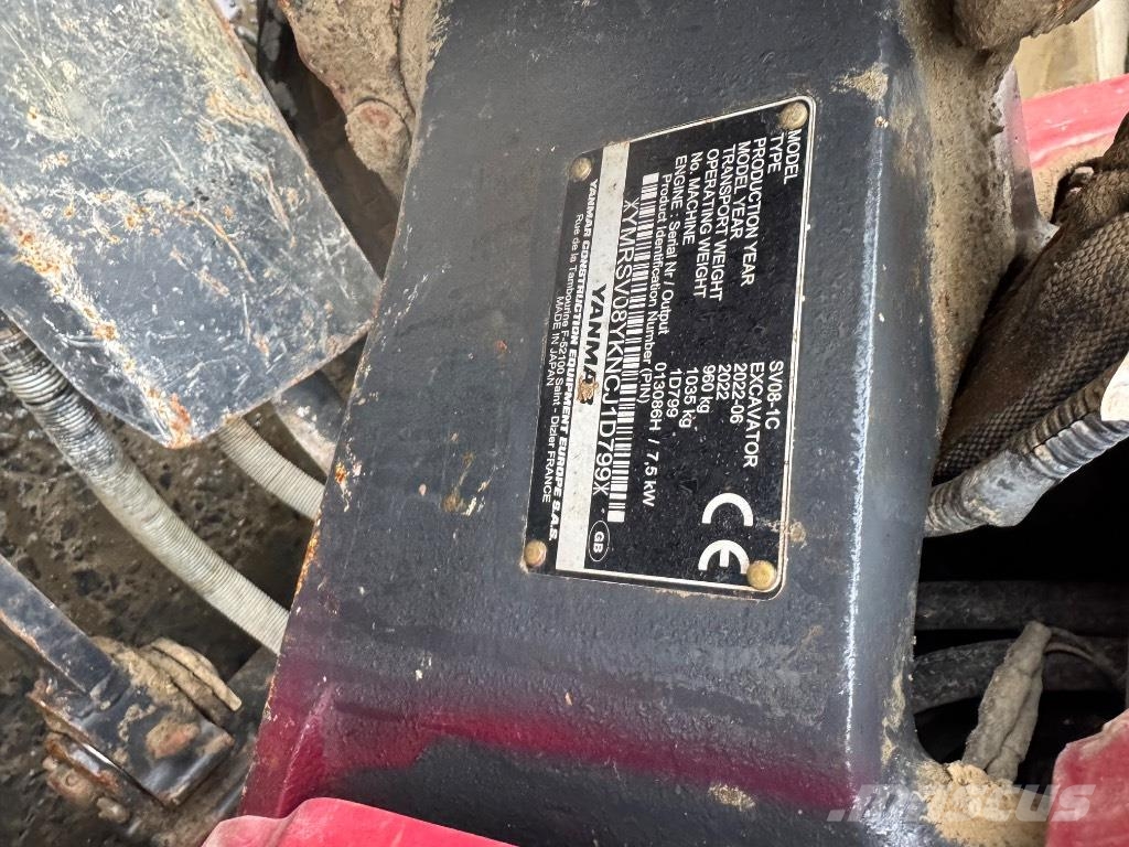 Yanmar SV08 (1D799) *B02 حفارات صغيرة أقل من 7 طن (حفارات صغيرة)