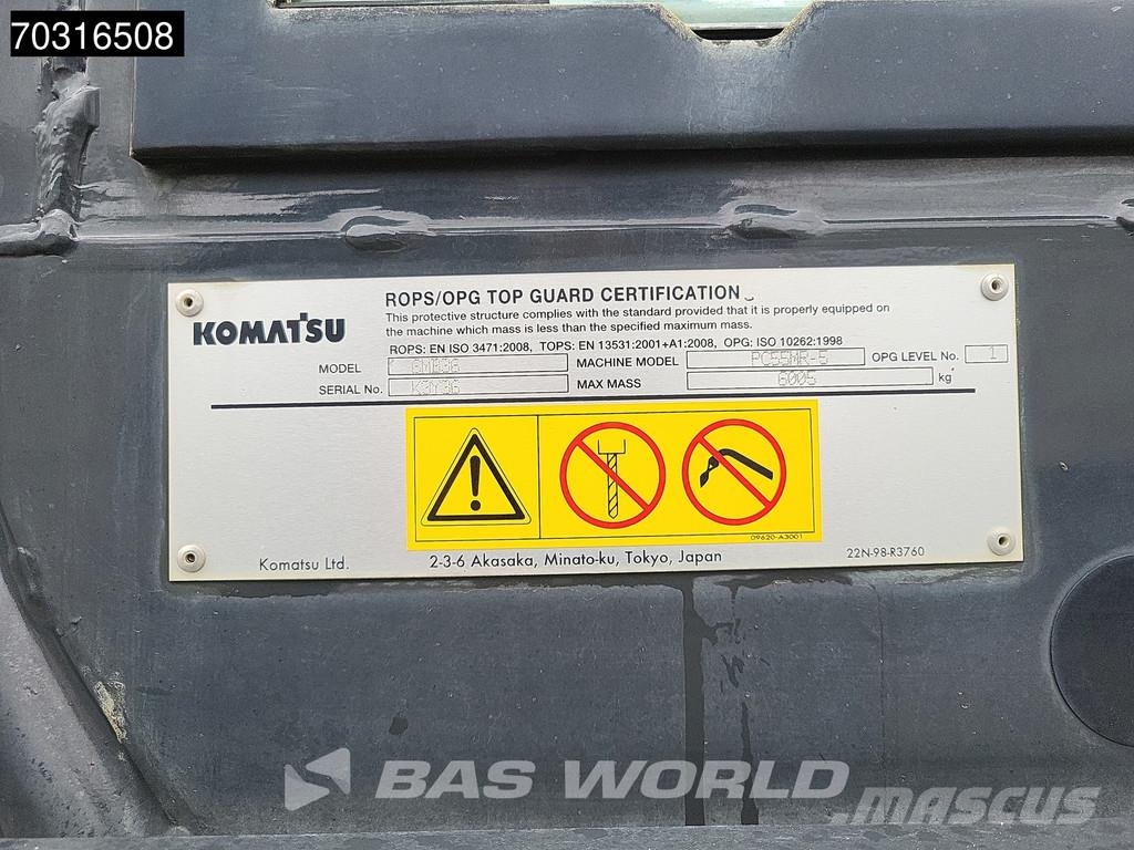 Komatsu PC55 MR-5E0 Mini rýpadlá < 7t