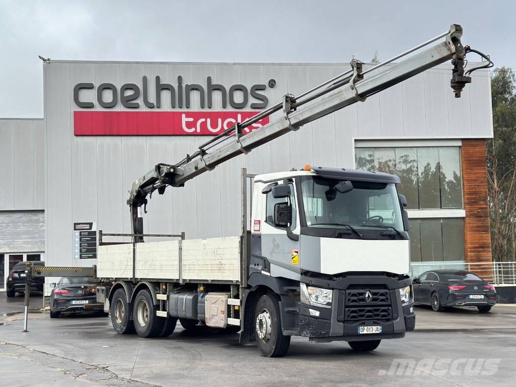 Renault C 380 + Hiab 188 X-Hiduo Caminhões de mesa/dropside
