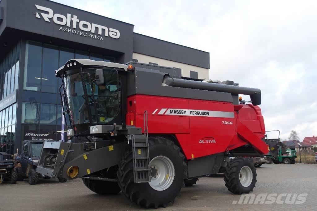 Massey Ferguson 7344 Activa + heder 5,5m Kombajny zbożowe