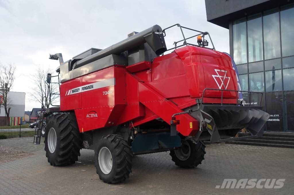 Massey Ferguson 7344 Activa + heder 5,5m Kombajny zbożowe