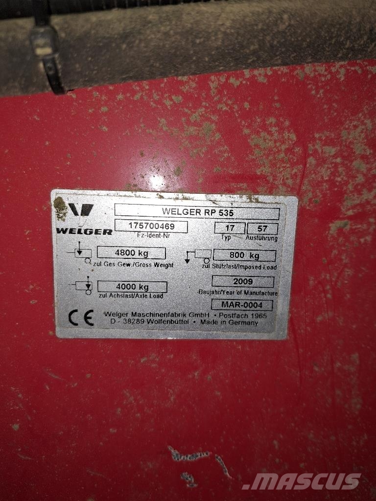 Welger LELY WELGER RP 535 Сламопреси за кръгли бали