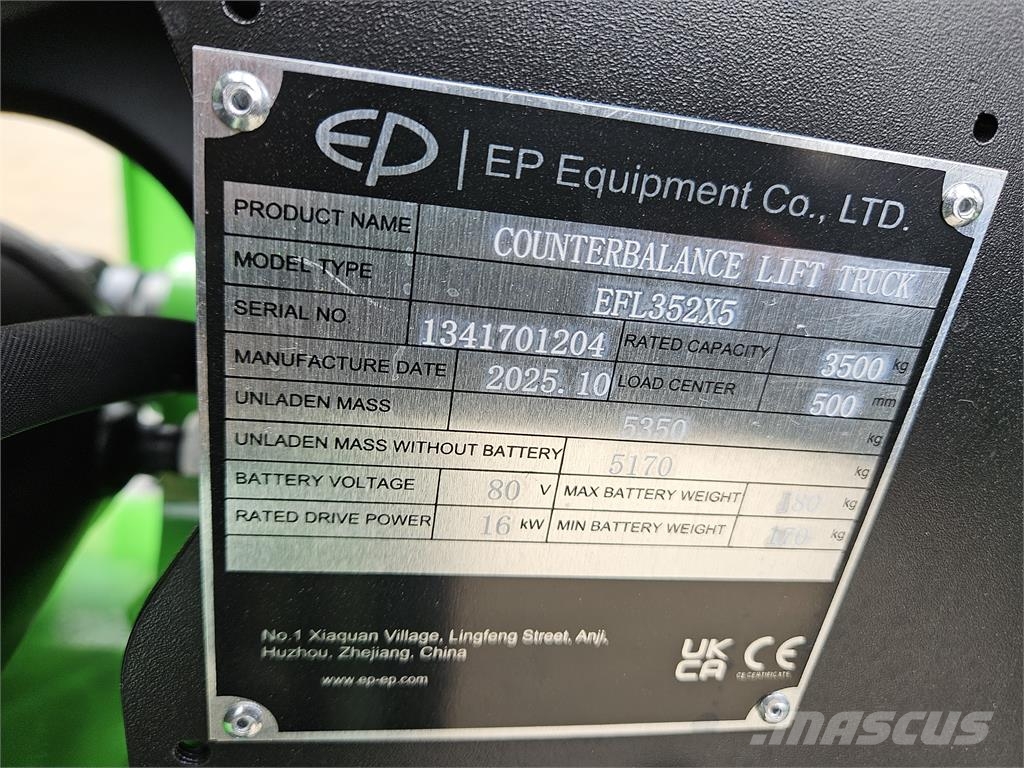EP Equipment EFL352X5 Electric forklifts