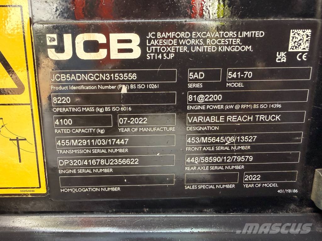 JCB 541-70 Heavy Lift Telehandler Telescopic handlers