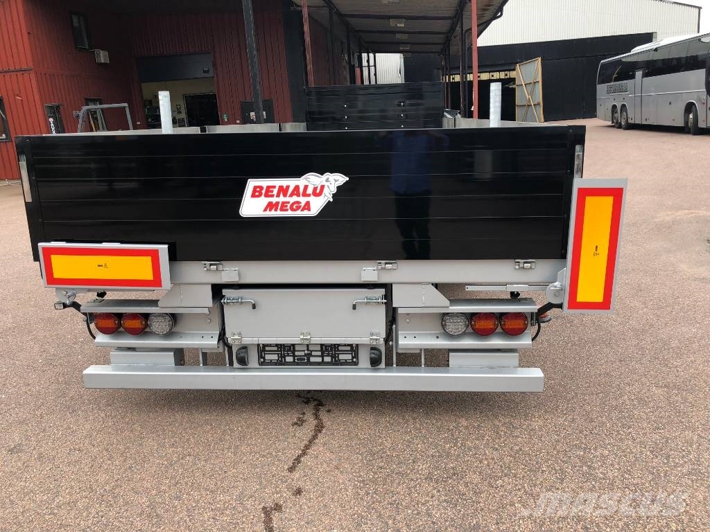 Benalu MEGA FLAKKÄRRA BODKÄRRA مقطوروات مسطحة/مفصلية الجوانب