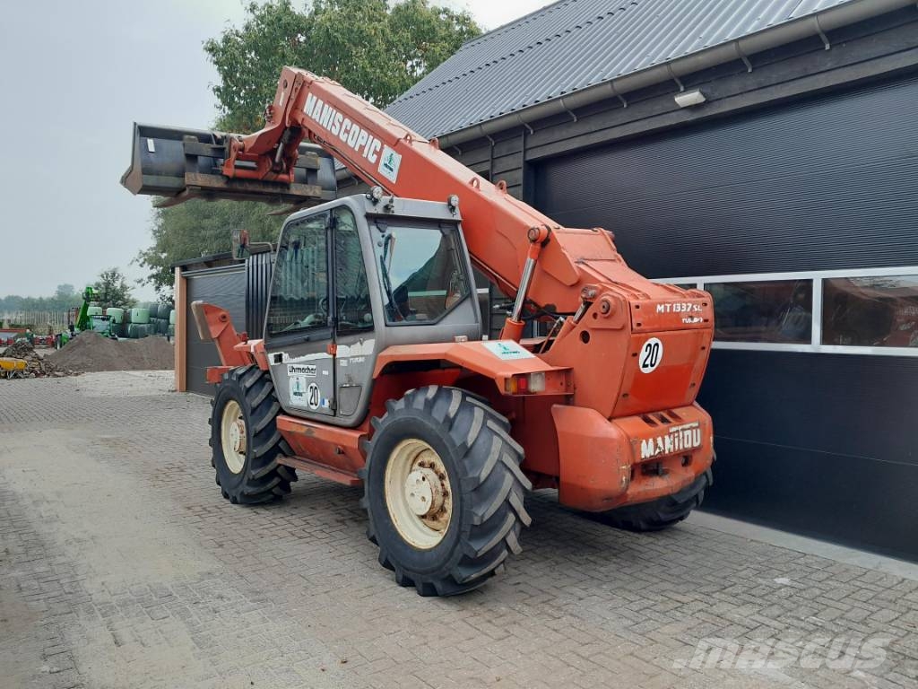 Manitou MT 1337 SL T verreiker met bak en vorken Teleskopski viličarji