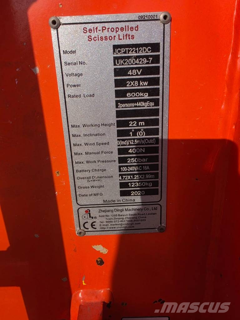 Dingli JCPT 2212DC Підйомники-ножиці