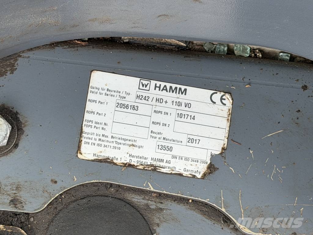 Hamm HD+ 110I VO Dvojni valjarji