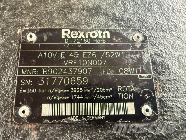 Reggiana RMB700D+REXROTH A10VE45 WHEEL  GEARS أجهزة نقل