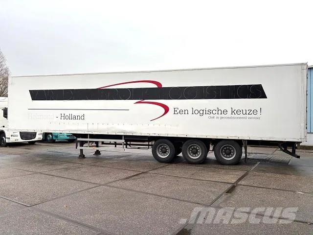 Pacton / JUMBO 3-AXLE CLOSED BOX WITH FULL STEEL CHASSIS Gesloten opleggers