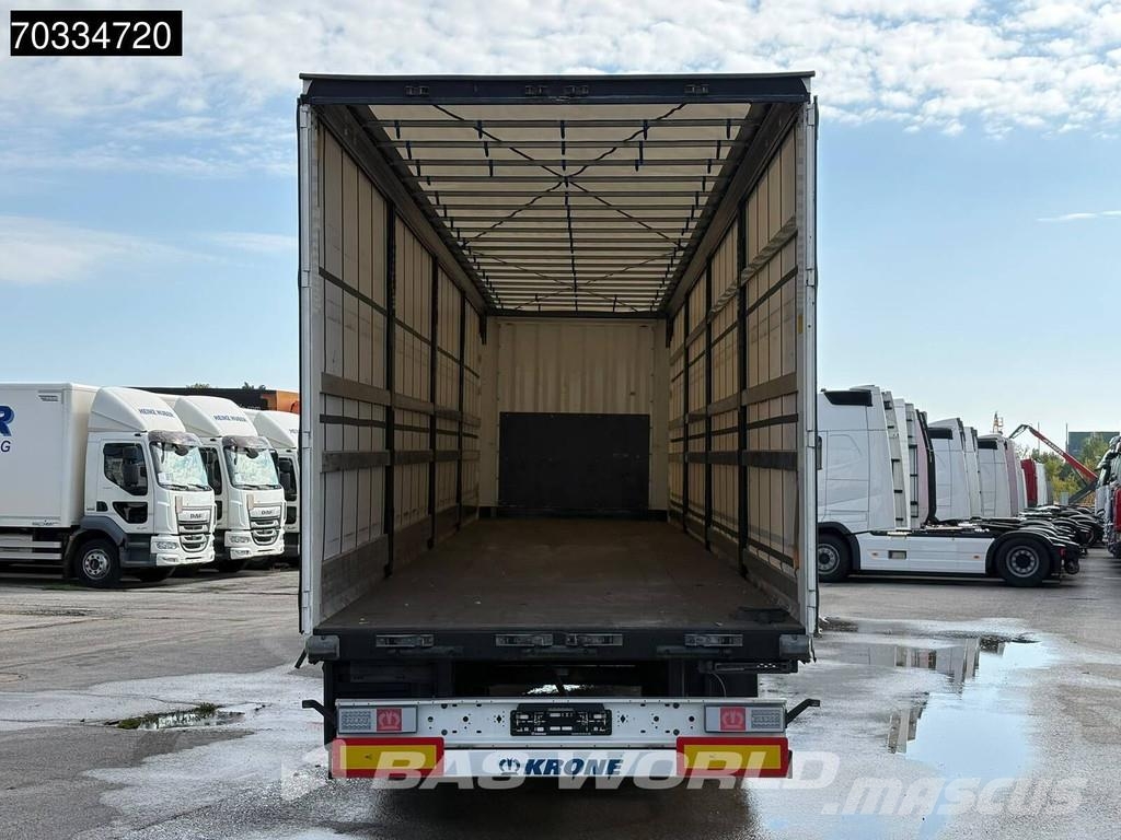 Krone SD 3 axles 2xLiftachse Palettenkasten Semirremolques con caja de lona