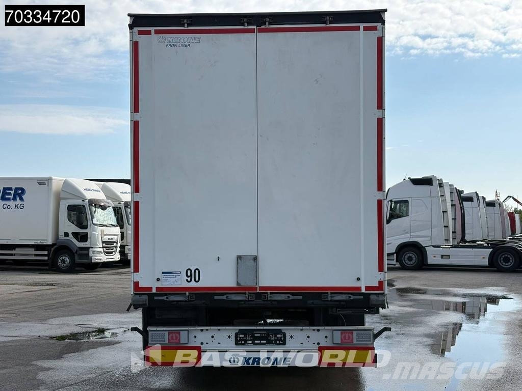 Krone SD 3 axles 2xLiftachse Palettenkasten Semirremolques con caja de lona