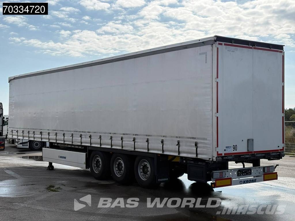 Krone SD 3 axles 2xLiftachse Palettenkasten Semirremolques con caja de lona