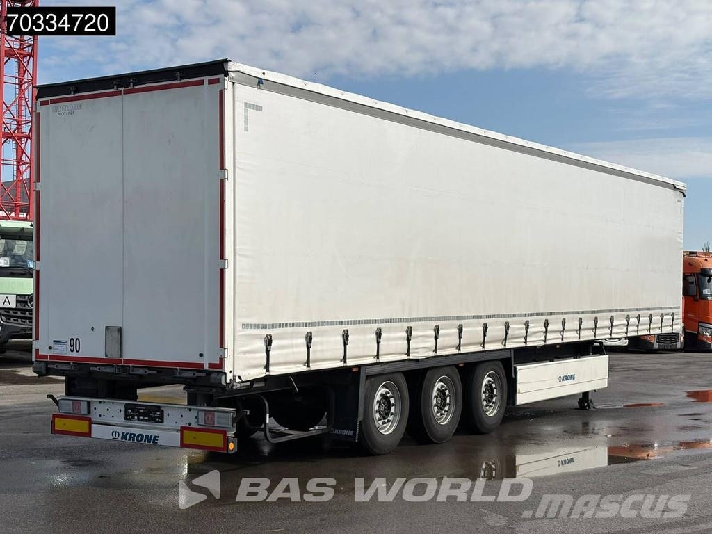 Krone SD 3 axles 2xLiftachse Palettenkasten Semirremolques con caja de lona