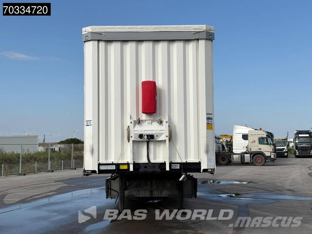 Krone SD 3 axles 2xLiftachse Palettenkasten Semirremolques con caja de lona