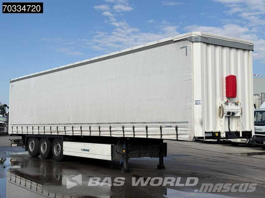Krone SD 3 axles 2xLiftachse Palettenkasten Semirremolques con caja de lona