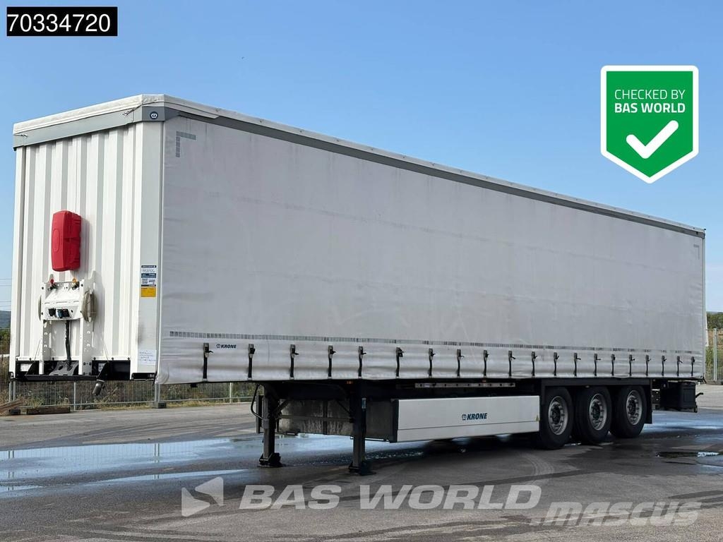 Krone SD 3 axles 2xLiftachse Palettenkasten Semirremolques con caja de lona