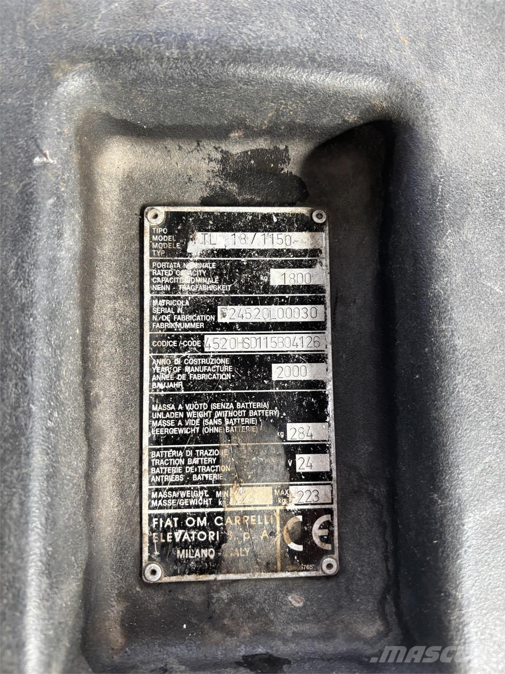 OM TL 18 Ročni električni viličar