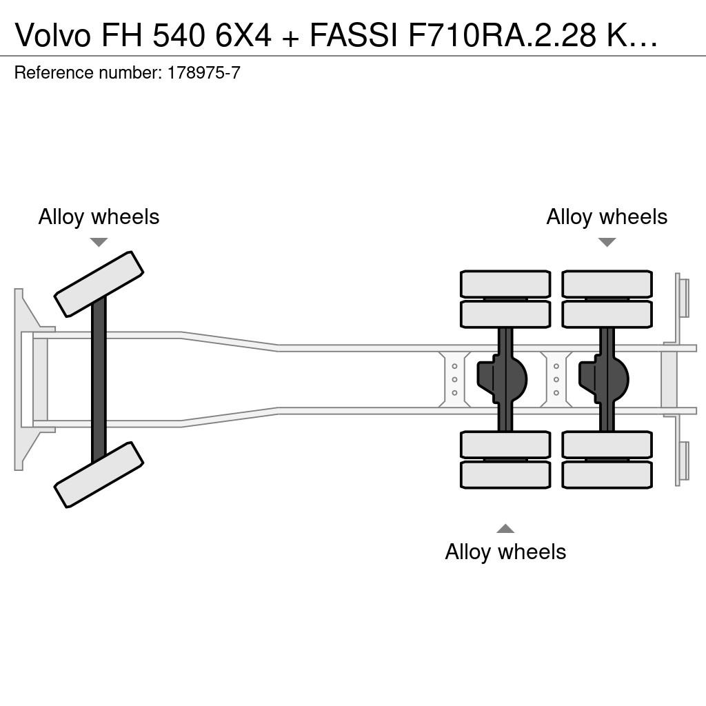 Volvo FH 540 6X4 + FASSI F710RA.2.28 KRAAN/KRAN/CRANE/GR Автокранове
