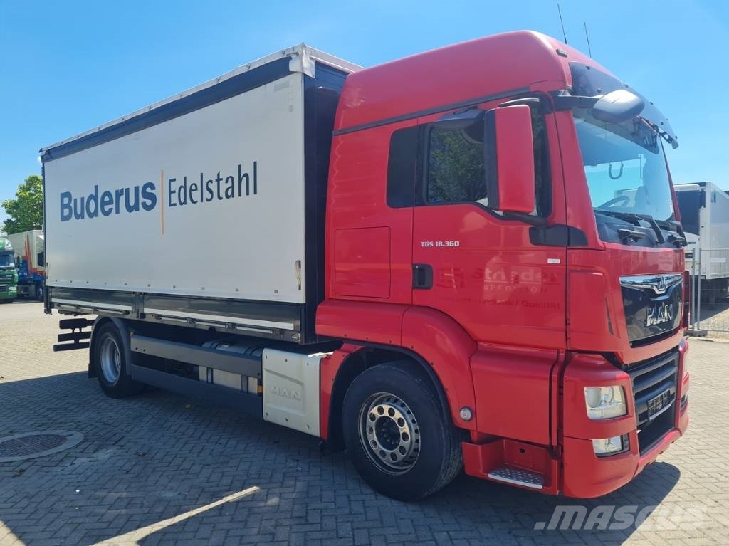 MAN TGS 18.360 / 6.1m Ciężarówki firanki