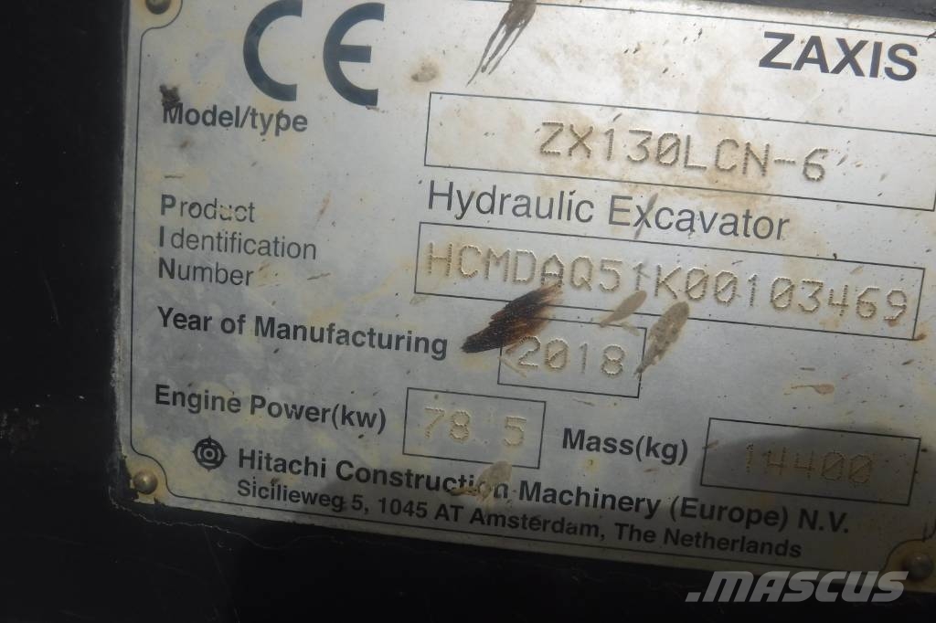 Hitachi ZX 130 LC N-6 Roomikekskavaatorid