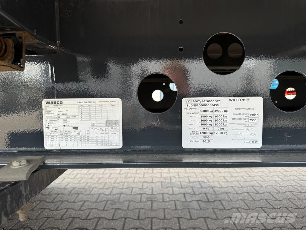 Wielton NS-3 Schuifzeil -Dak / SAF-Disc / Lift-as Semirremolques con caja de lona