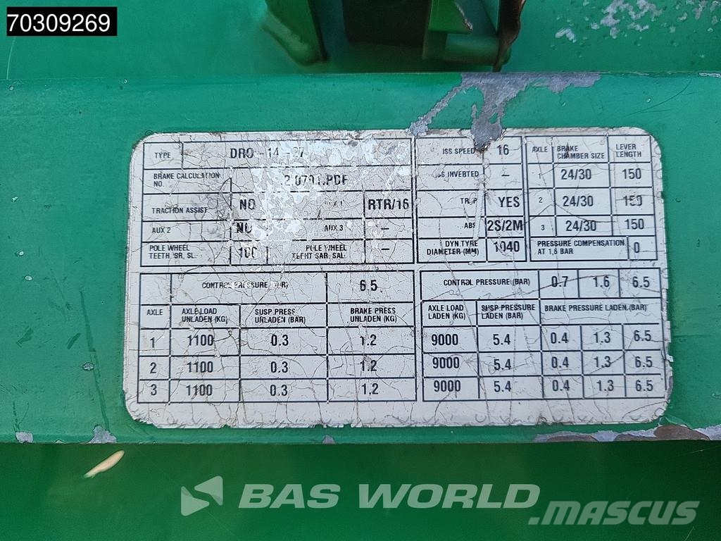 Groenewegen DR0-14-27 Hardholz Doppelstock Semi-Reboques Caixa Fechada