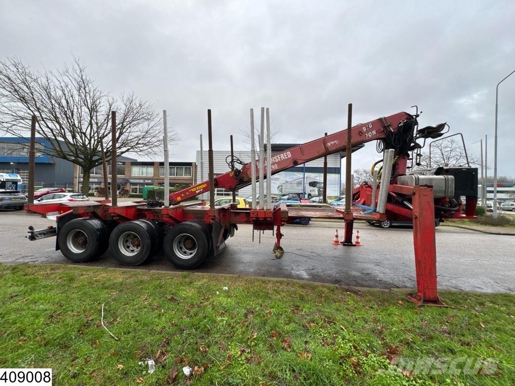 Billaud Chassis Wood transport, Steel suspension, Kokmateriālu vešanas piekabes