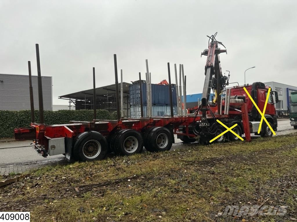 Billaud Chassis Wood transport, Steel suspension, Kokmateriālu vešanas piekabes