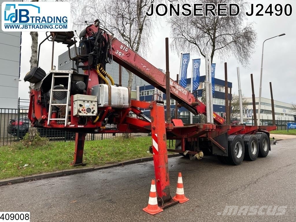 Billaud Chassis Wood transport, Steel suspension, Kokmateriālu vešanas piekabes