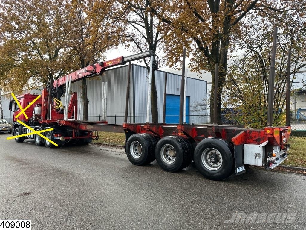 Billaud Chassis Wood transport, Steel suspension, Kokmateriālu vešanas piekabes