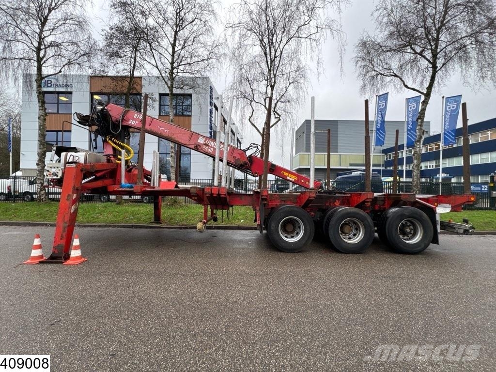 Billaud Chassis Wood transport, Steel suspension, Kokmateriālu vešanas piekabes
