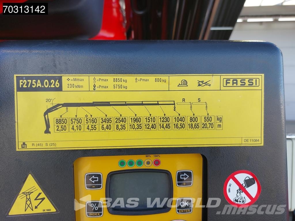 MAN TGS 35.480 TGS 8X4 NEW! FASSI F275A.0.26 Crane Kra Konksliftveokid