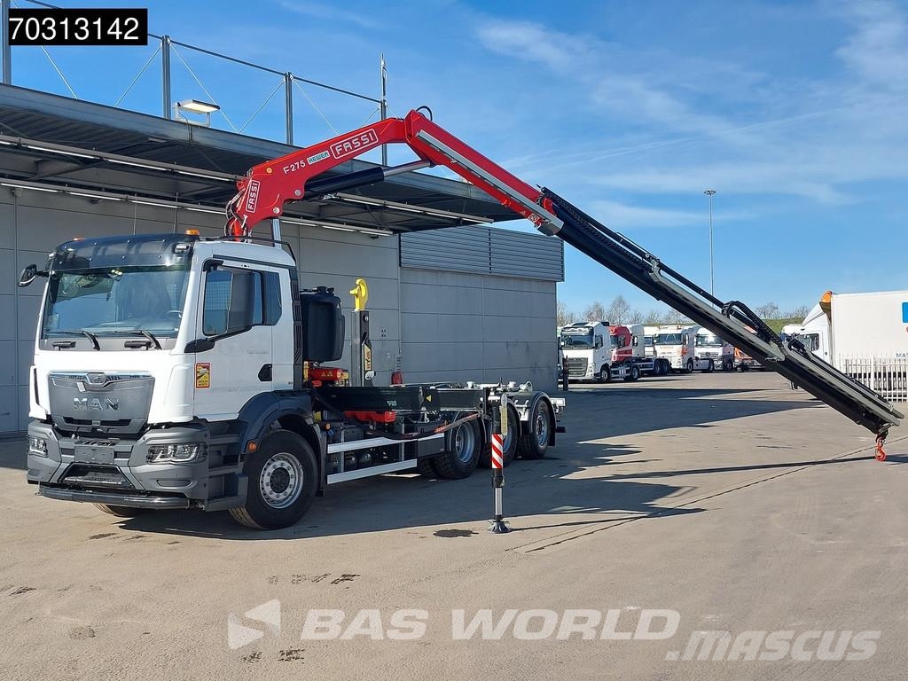 MAN TGS 35.480 TGS 8X4 NEW! FASSI F275A.0.26 Crane Kra Treileri ar āķi
