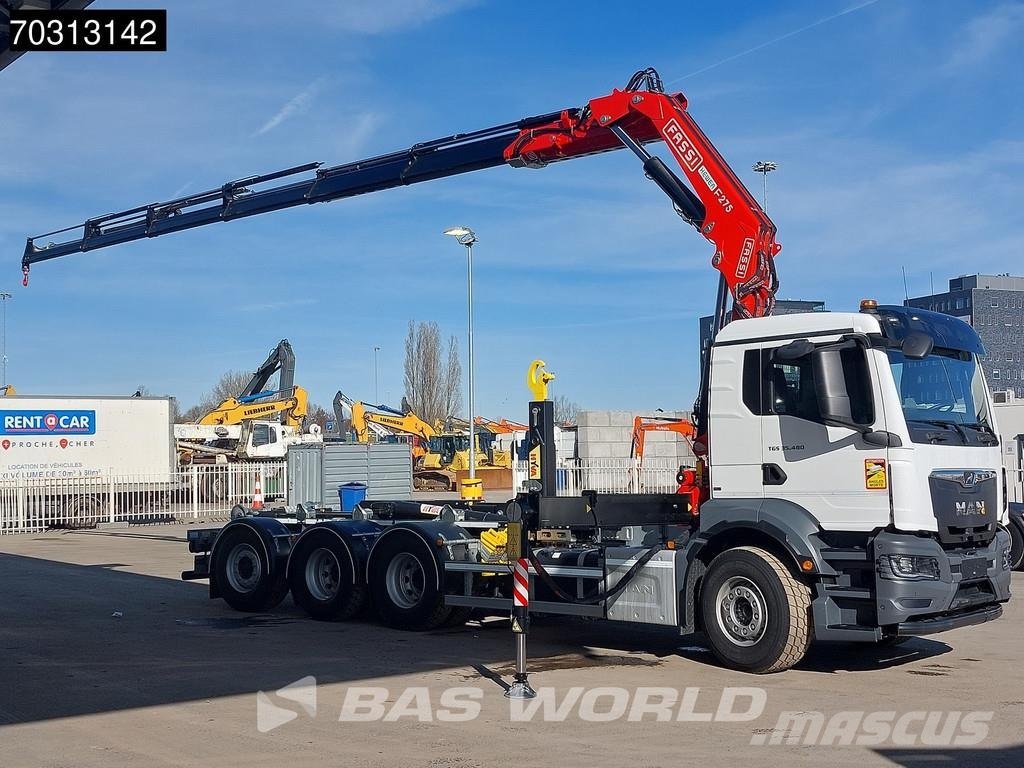 MAN TGS 35.480 TGS 8X4 NEW! FASSI F275A.0.26 Crane Kra Treileri ar āķi