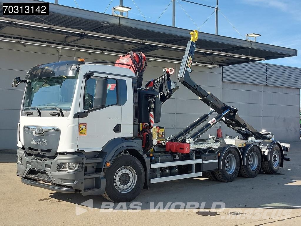 MAN TGS 35.480 TGS 8X4 NEW! FASSI F275A.0.26 Crane Kra Treileri ar āķi