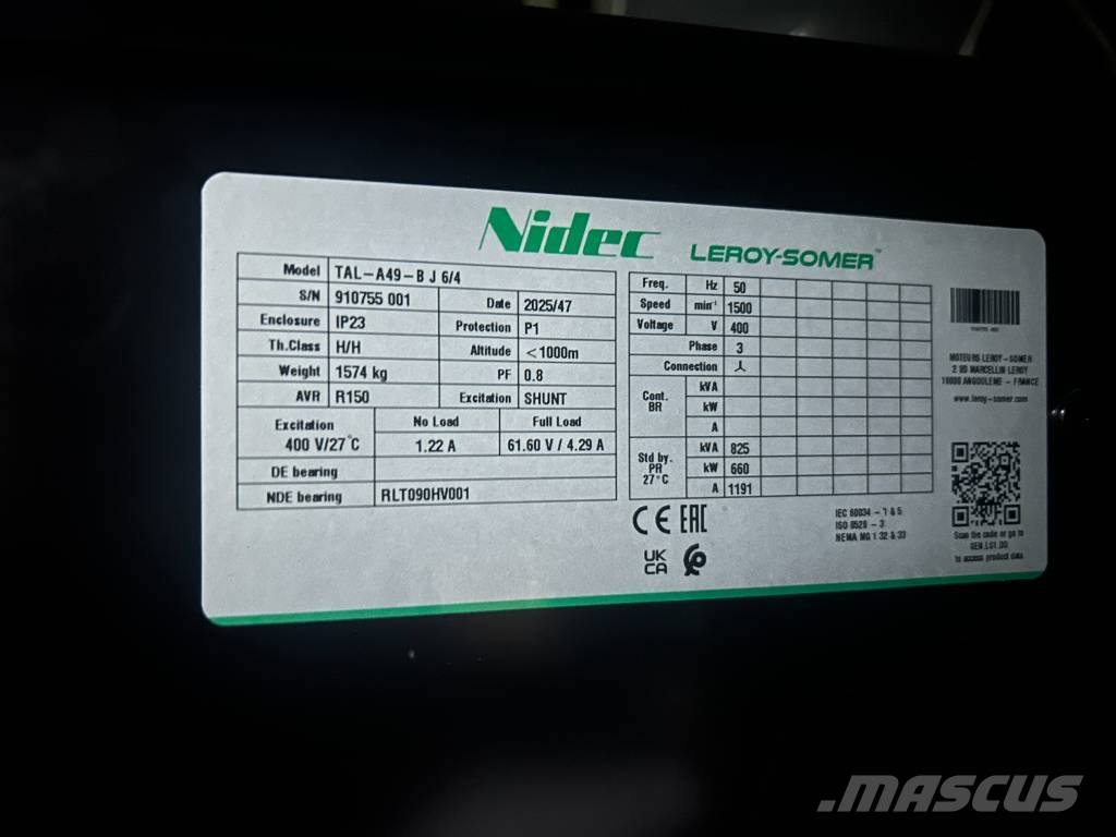 Cummins QSK19-G11 - 800 kVA Generator - DPX-19849 ディーゼル発電機