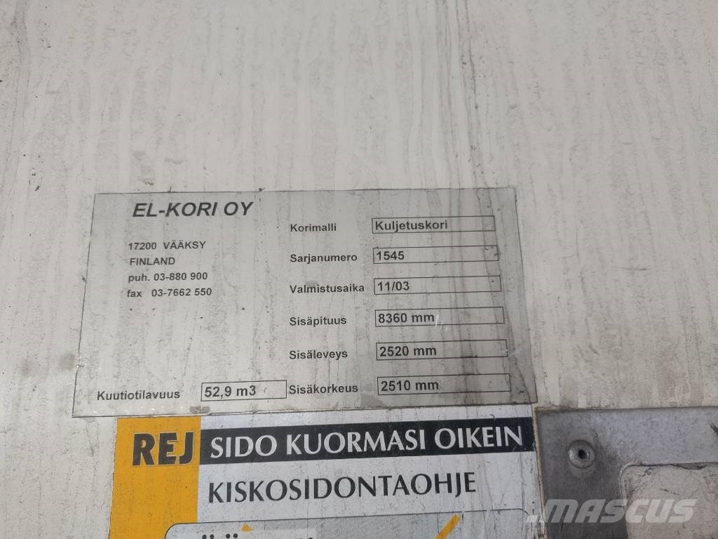 Volvo FM9 4x2 8,40m pitkä kylkiaukeava kori Camiones caja cerrada