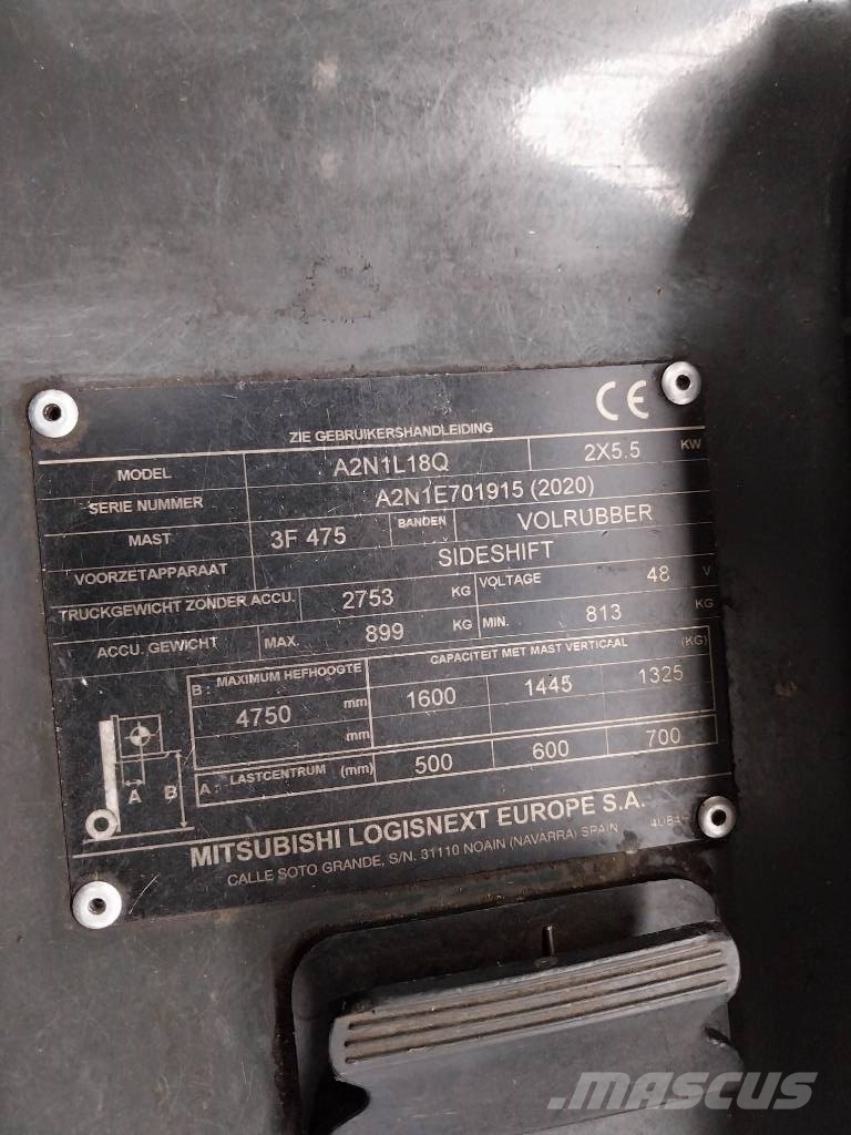 UniCarriers A2N1L18Q Electric forklifts
